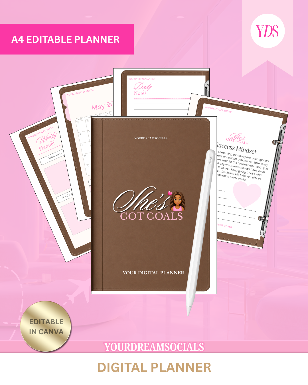 She's Got Goals Digital planner