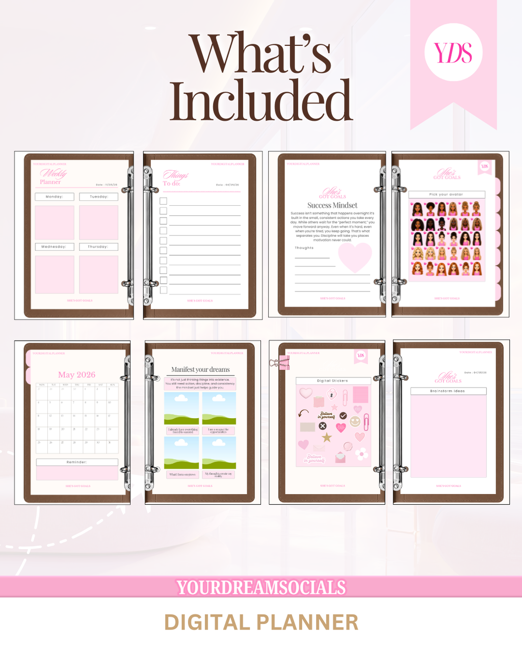 She's Got Goals Digital planner