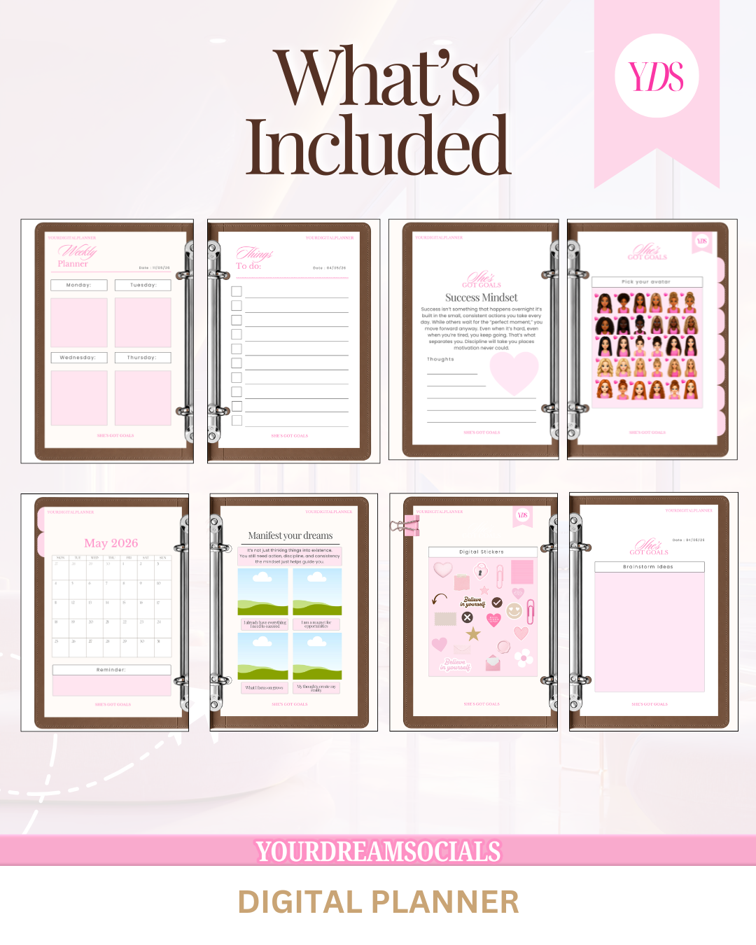 She's Got Goals Digital planner
