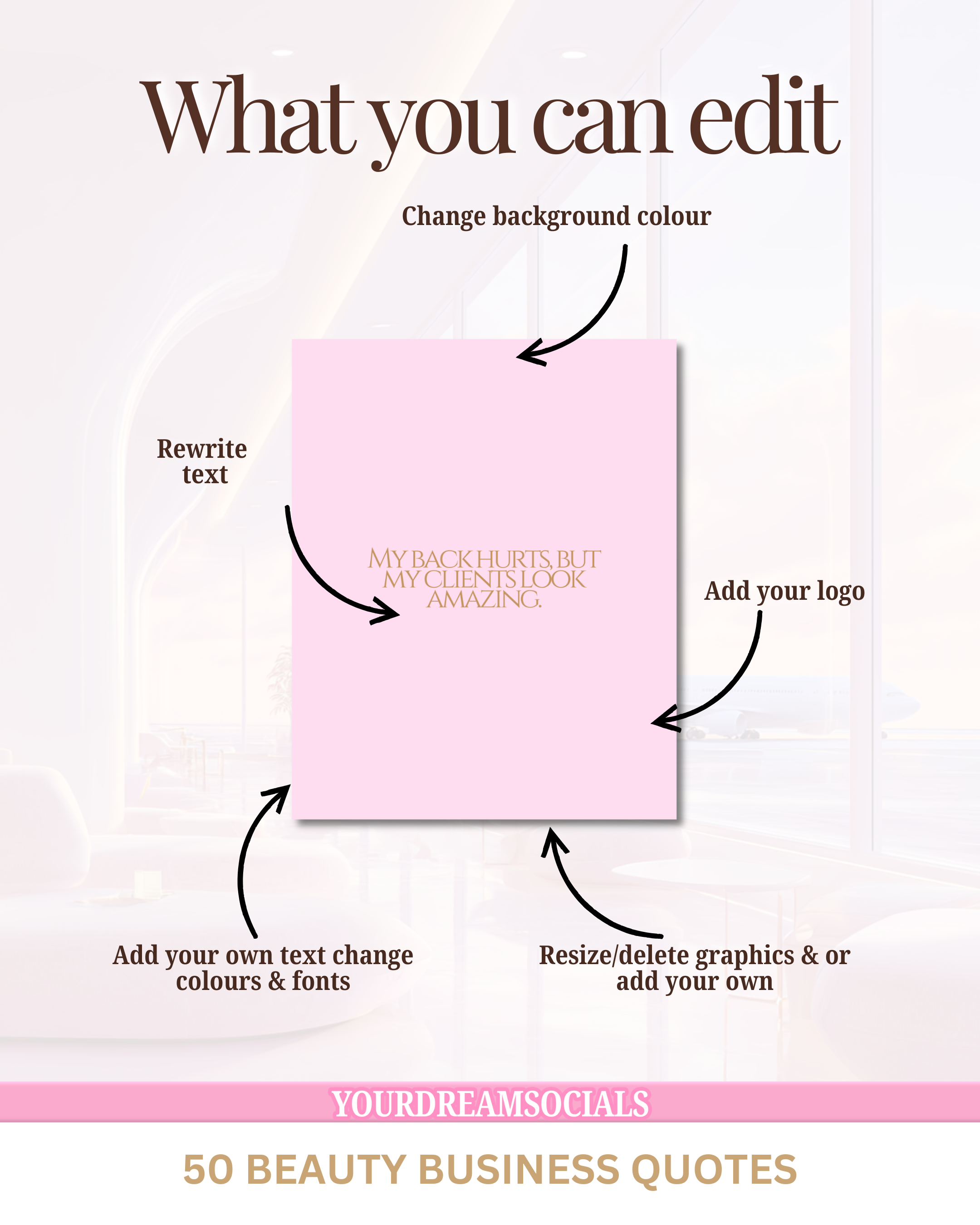 50 Quote Templates for Beauty professionals