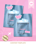 Jean pocket template