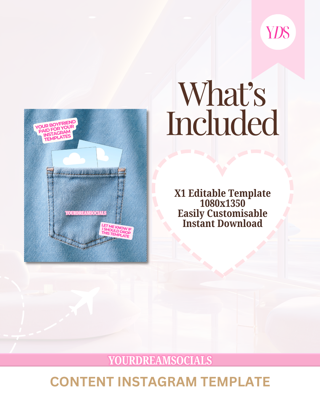 Jean pocket template