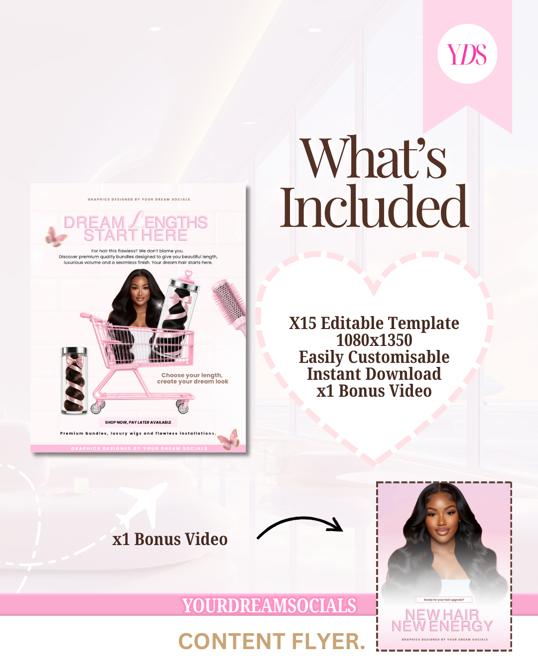 Hair Vendor Template Bundle