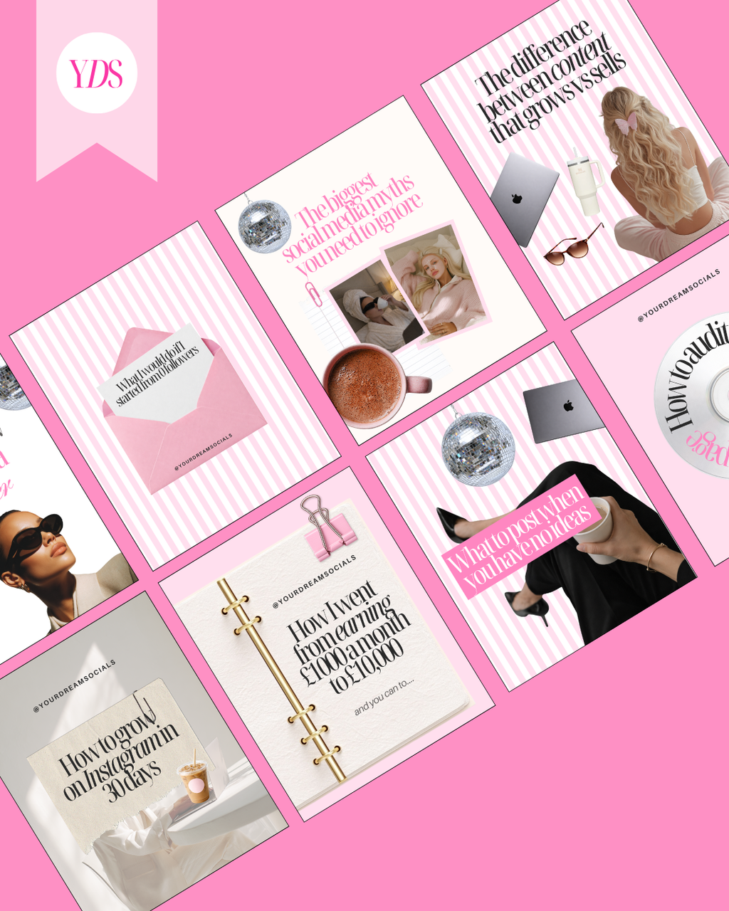 Social media manager templates