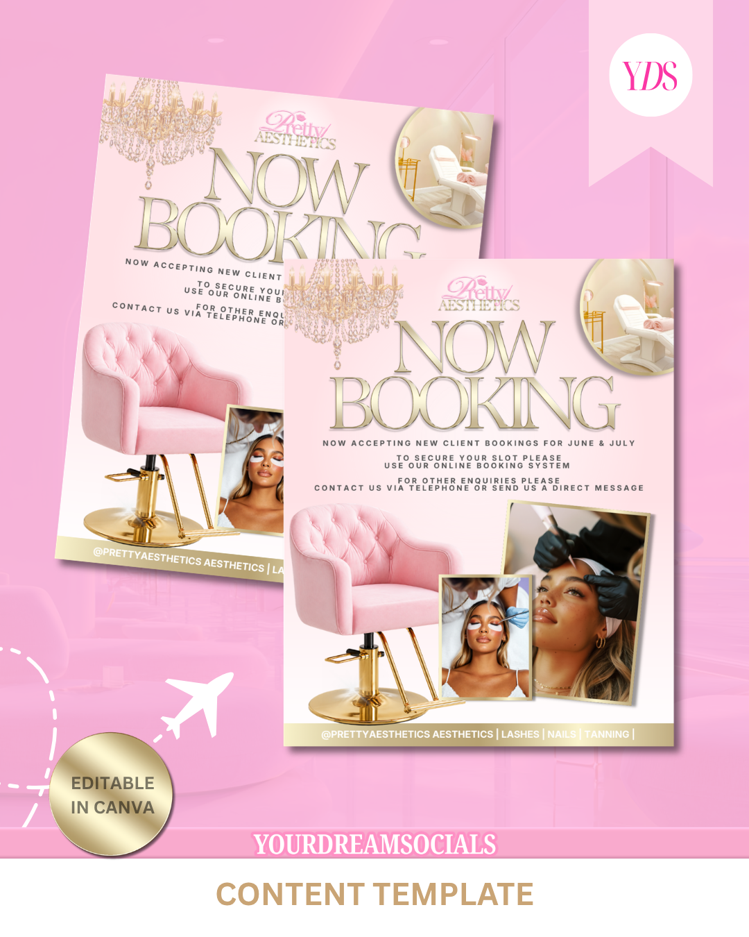 Now booking template