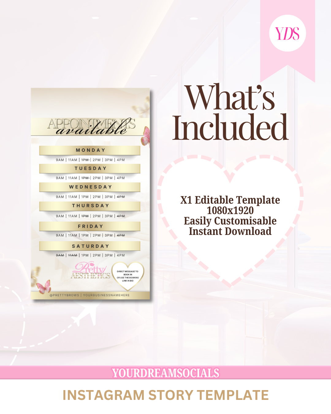Appointments available template (Story size)