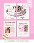 The lash/brow tech templates