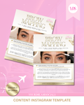 Brow mapping template