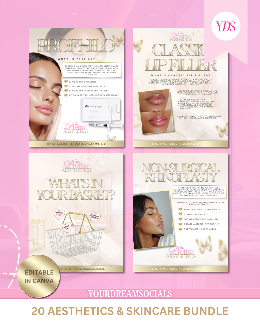 Aesthetics & Skincare Template Bundle