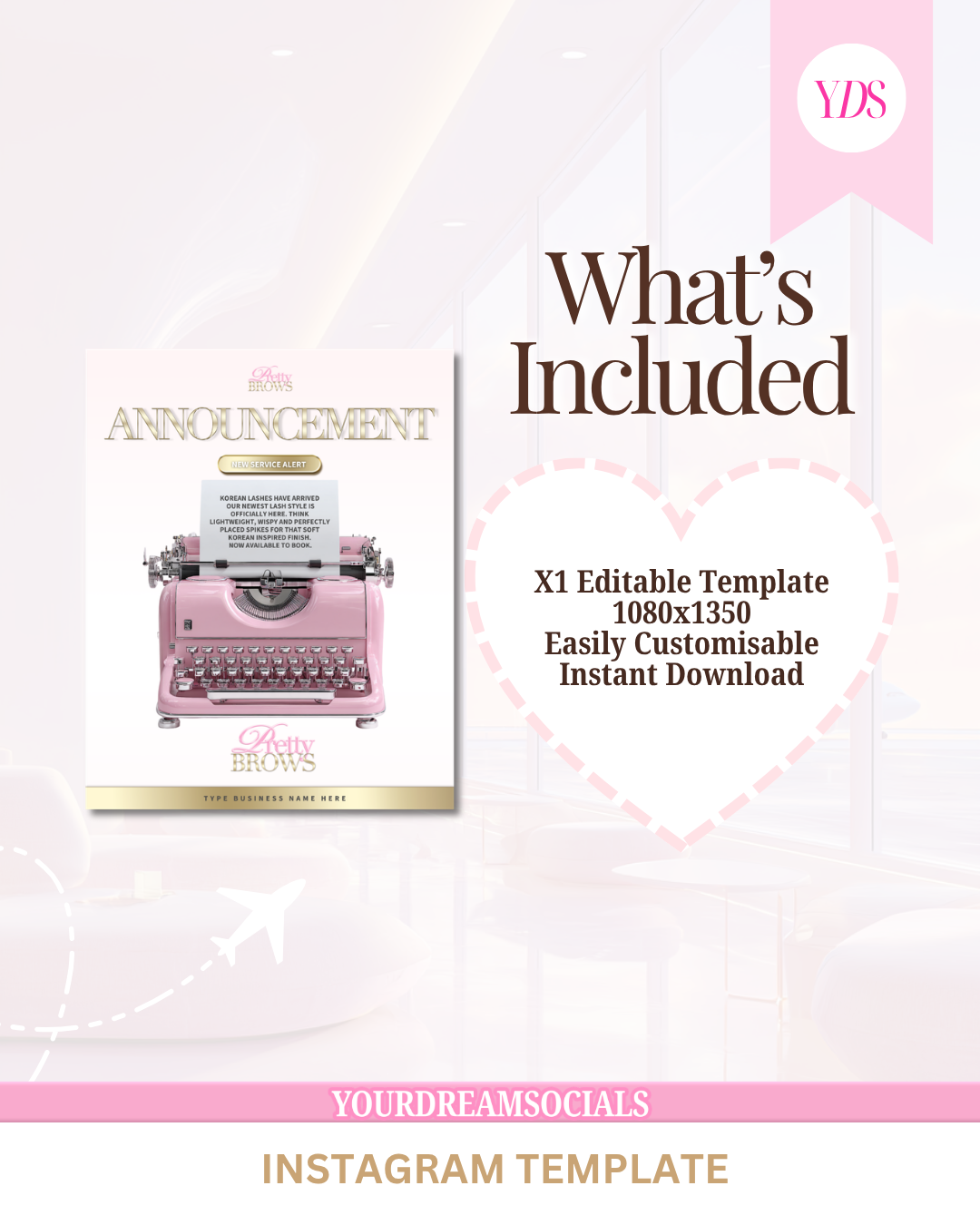 Announcement template