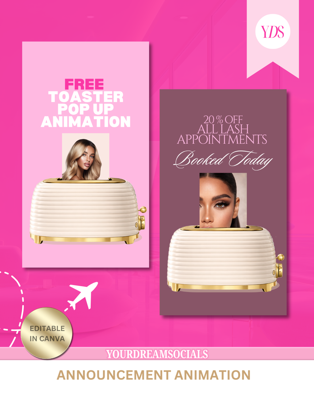 Toaster pop up animation