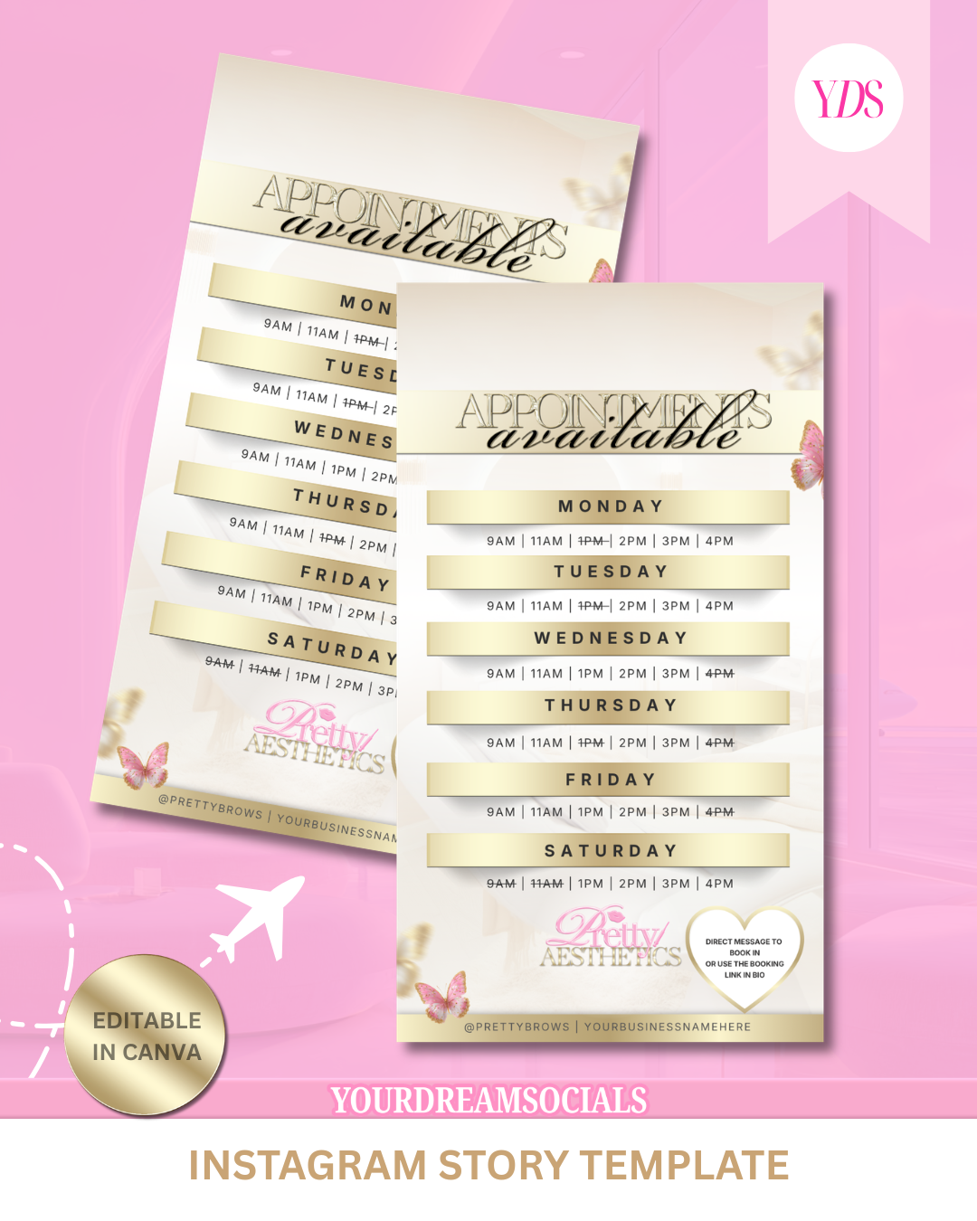 Appointments available template (Story size)