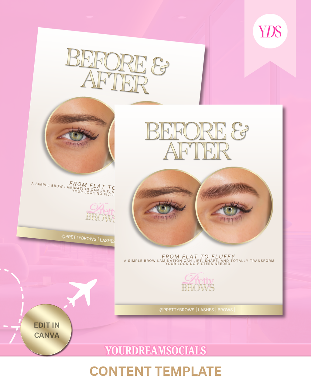 Before & after template