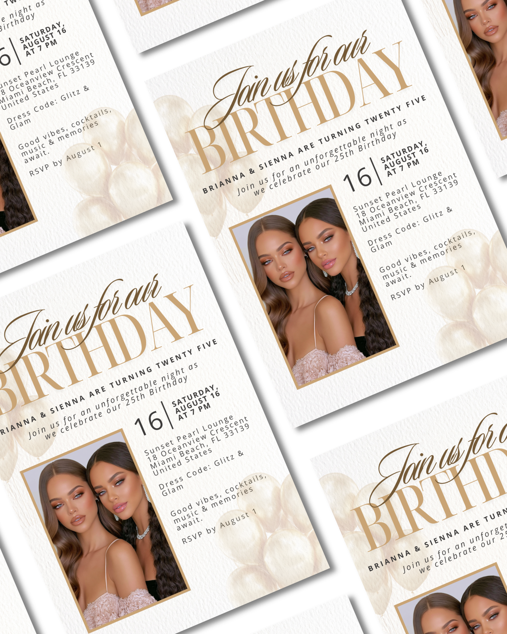Birthday invite template