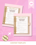 Checklist template