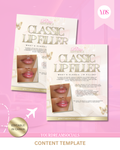 Classic lip filler template