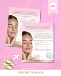 Dermaplaning template