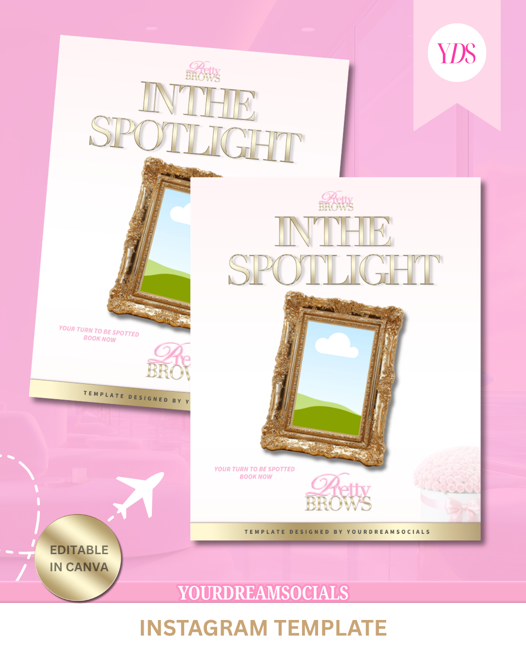 In the spotlight template