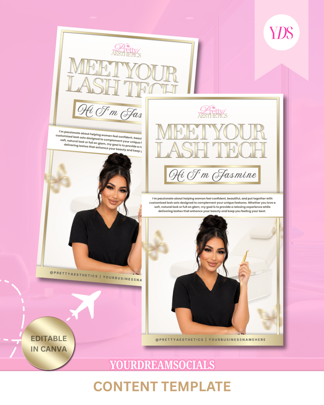 Meet your lash tech template (Story size)