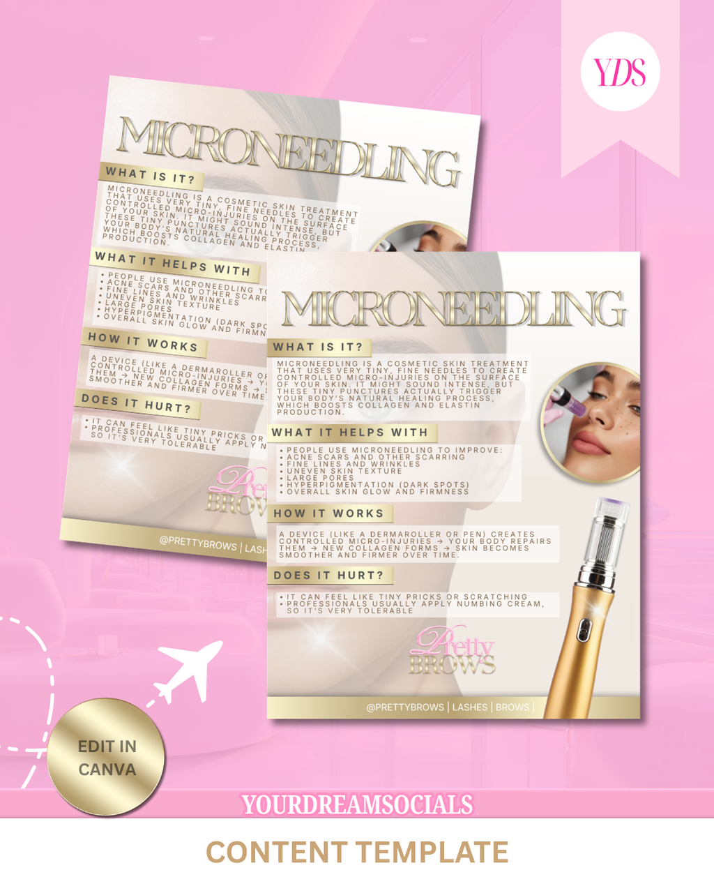 Microneedling template