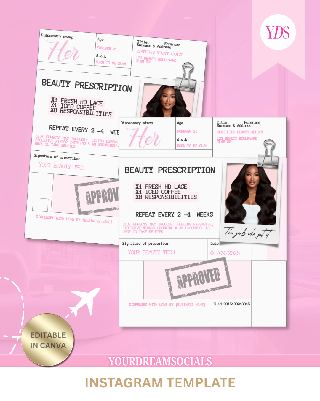 Prescription template