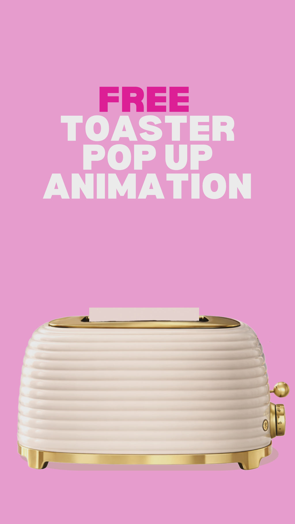 Toaster pop up animation
