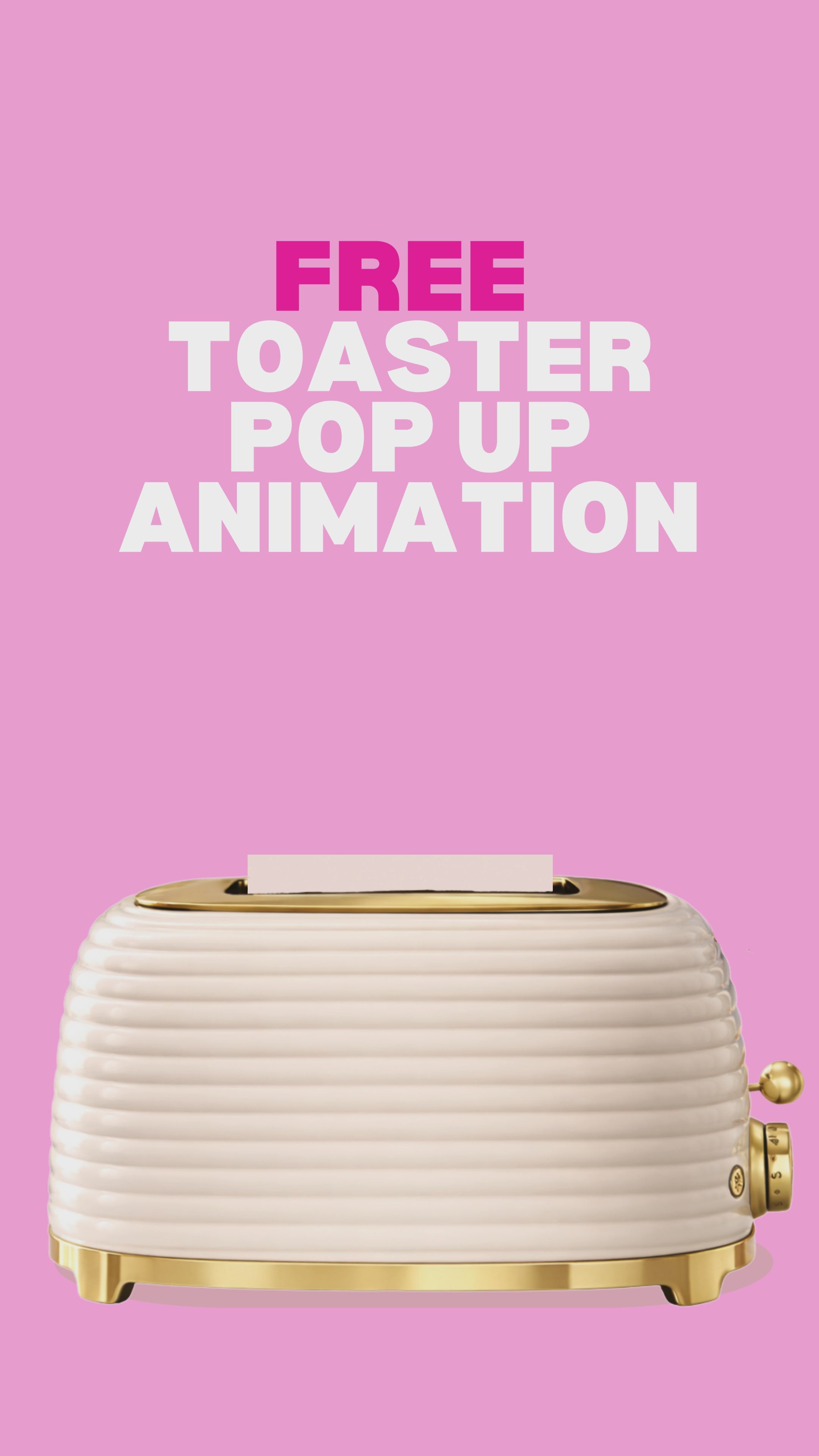 Toaster pop up animation
