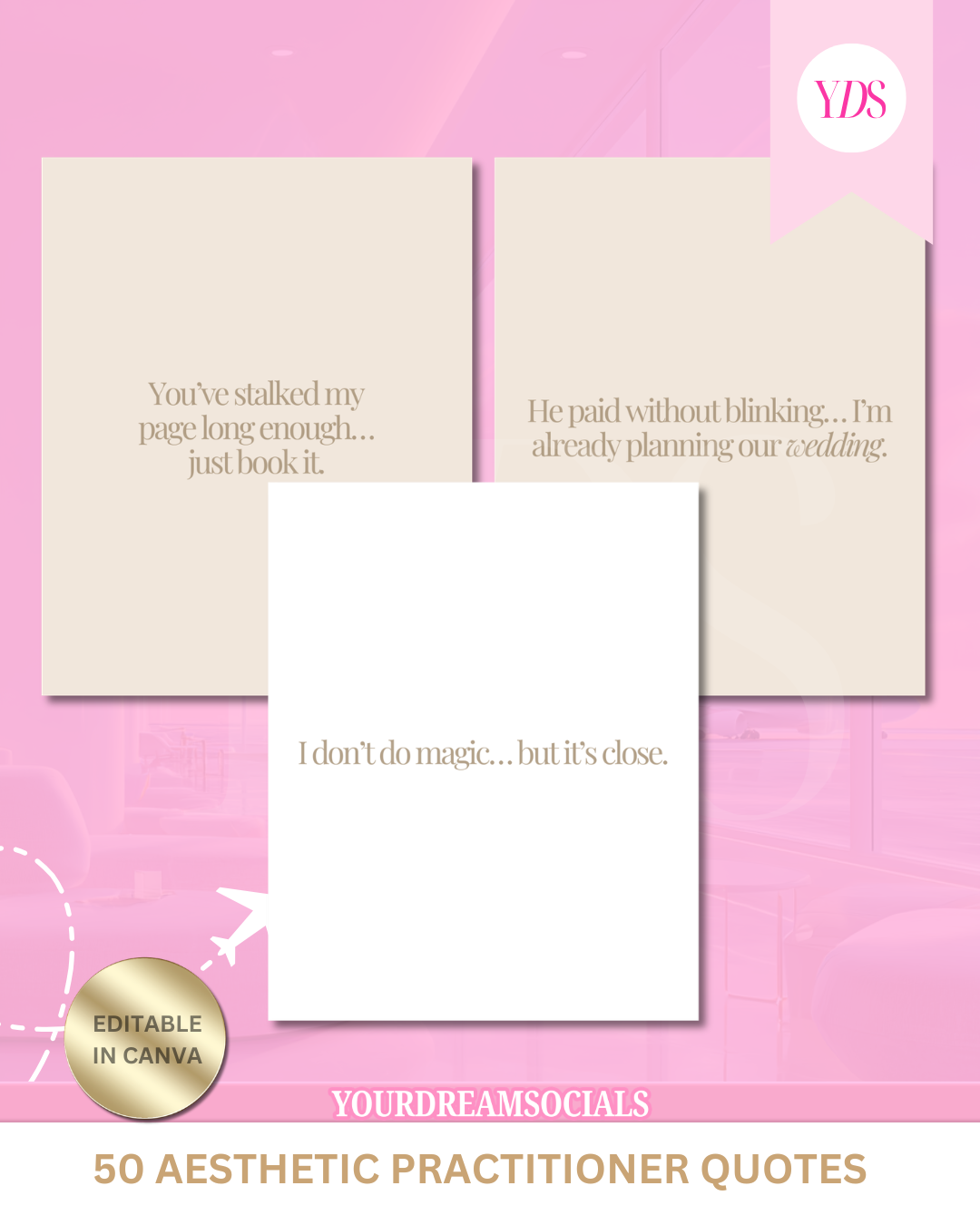 50 Aesthetic Quote Templates for Practitioners