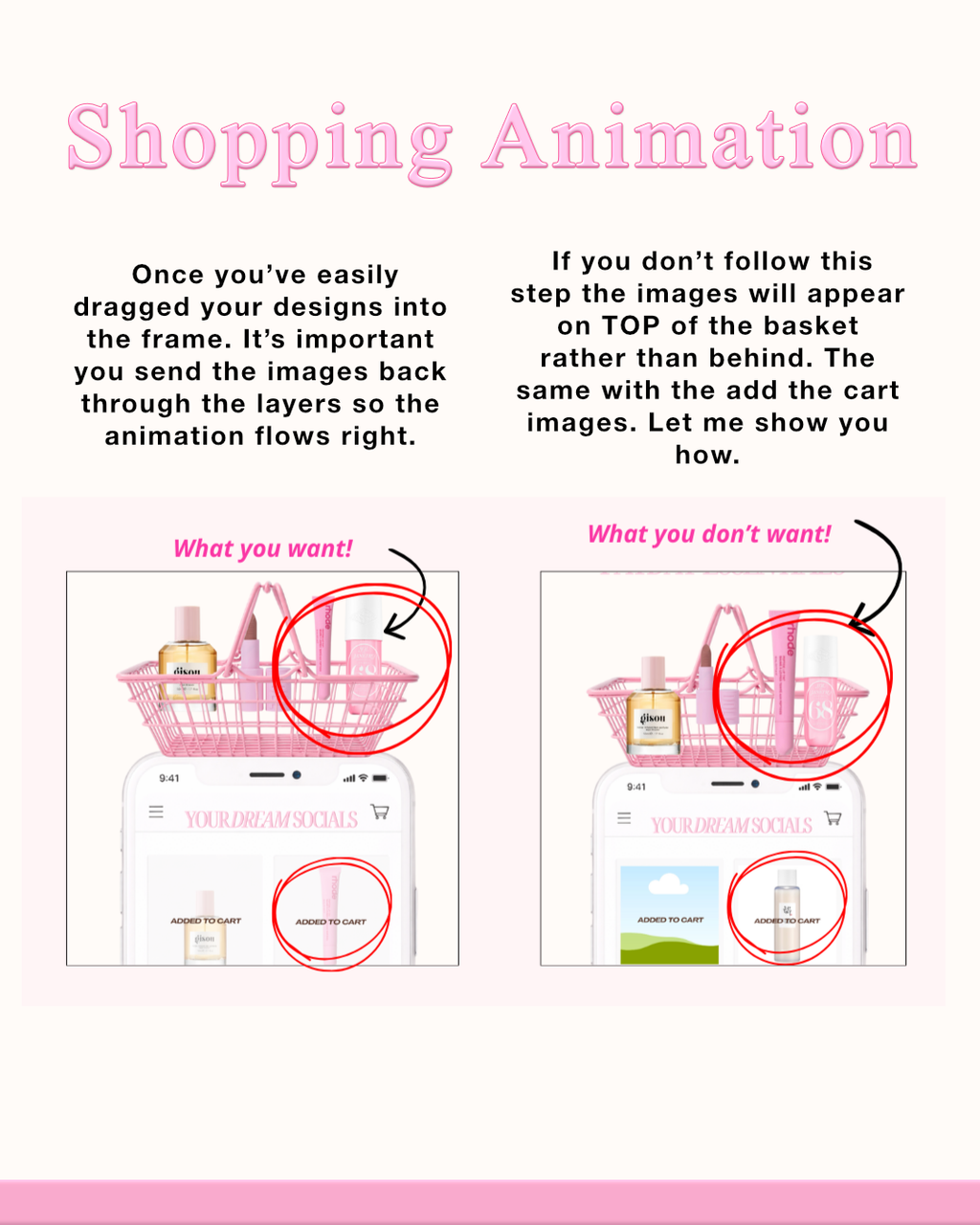 Shopping animation