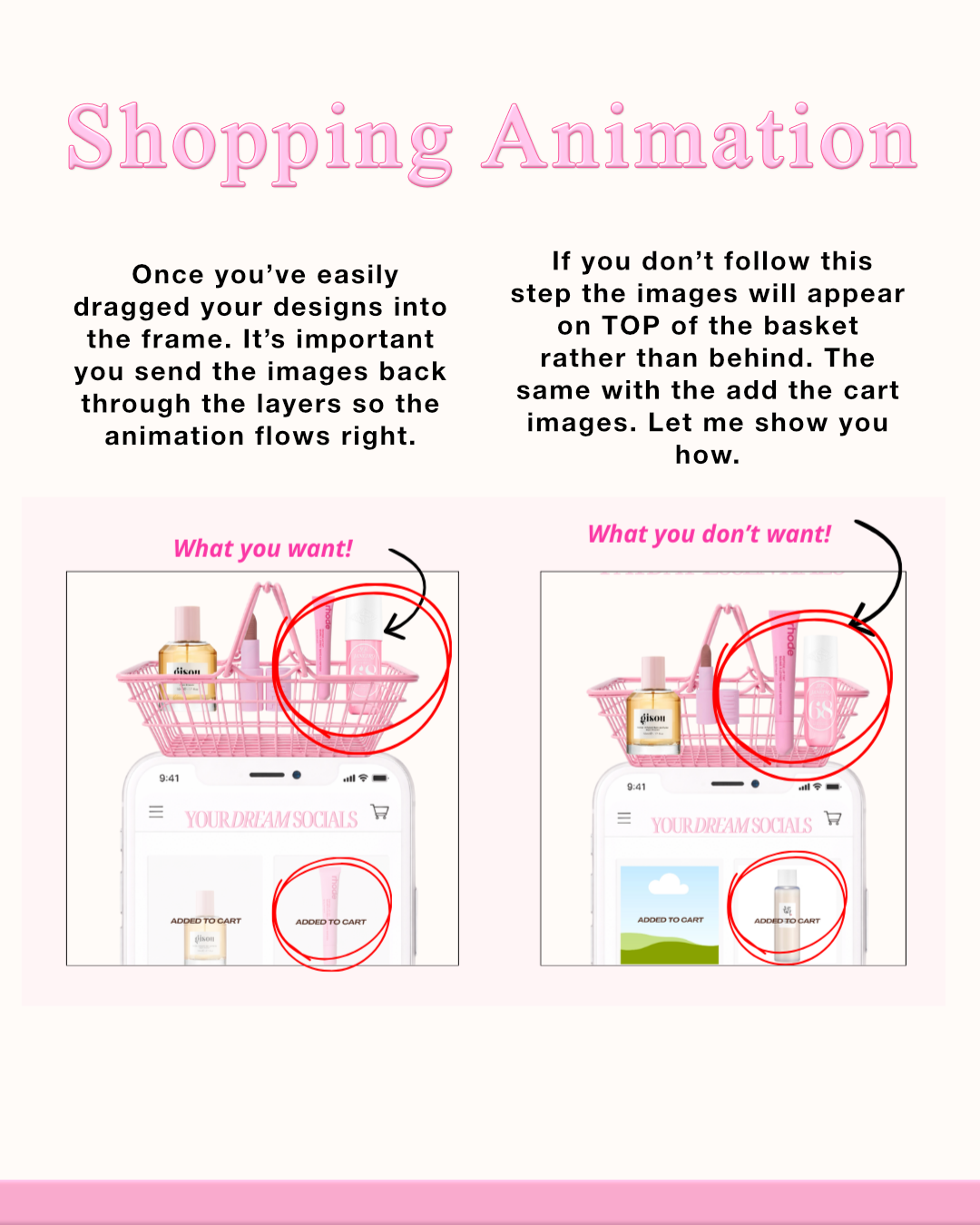 Shopping animation