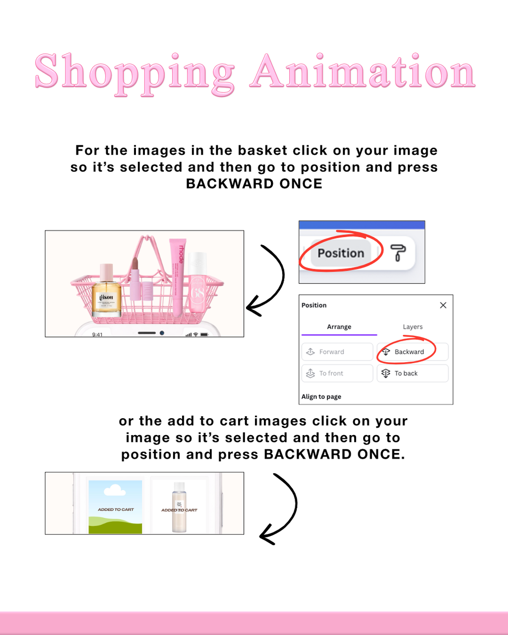 Shopping animation