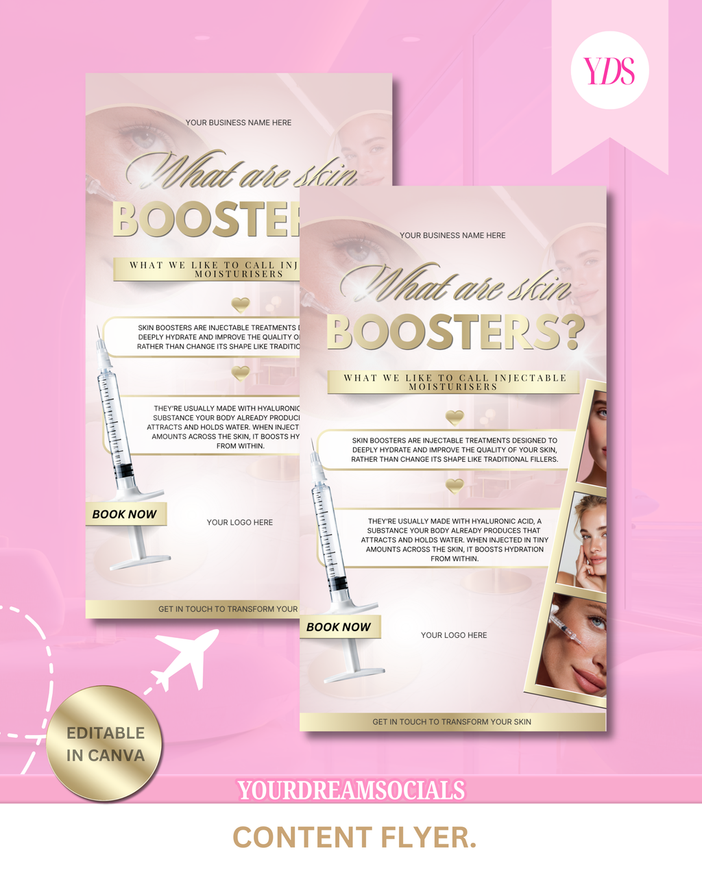 Skin boosters content template (Story size)