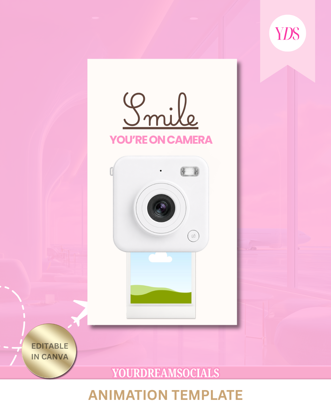 Smile you're on camera animation