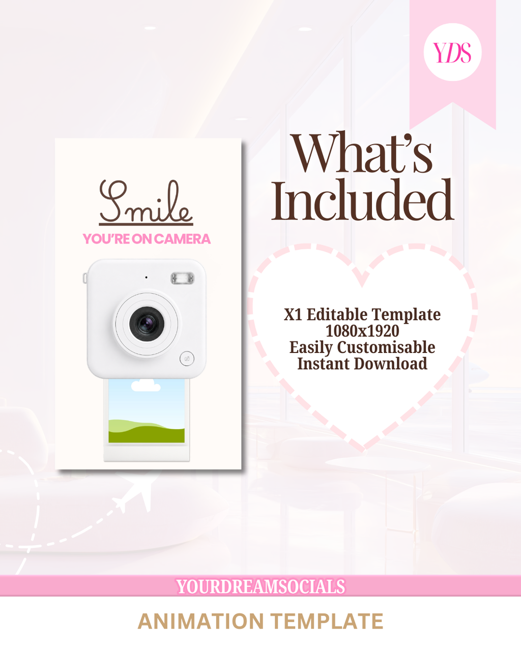 Smile you're on camera animation