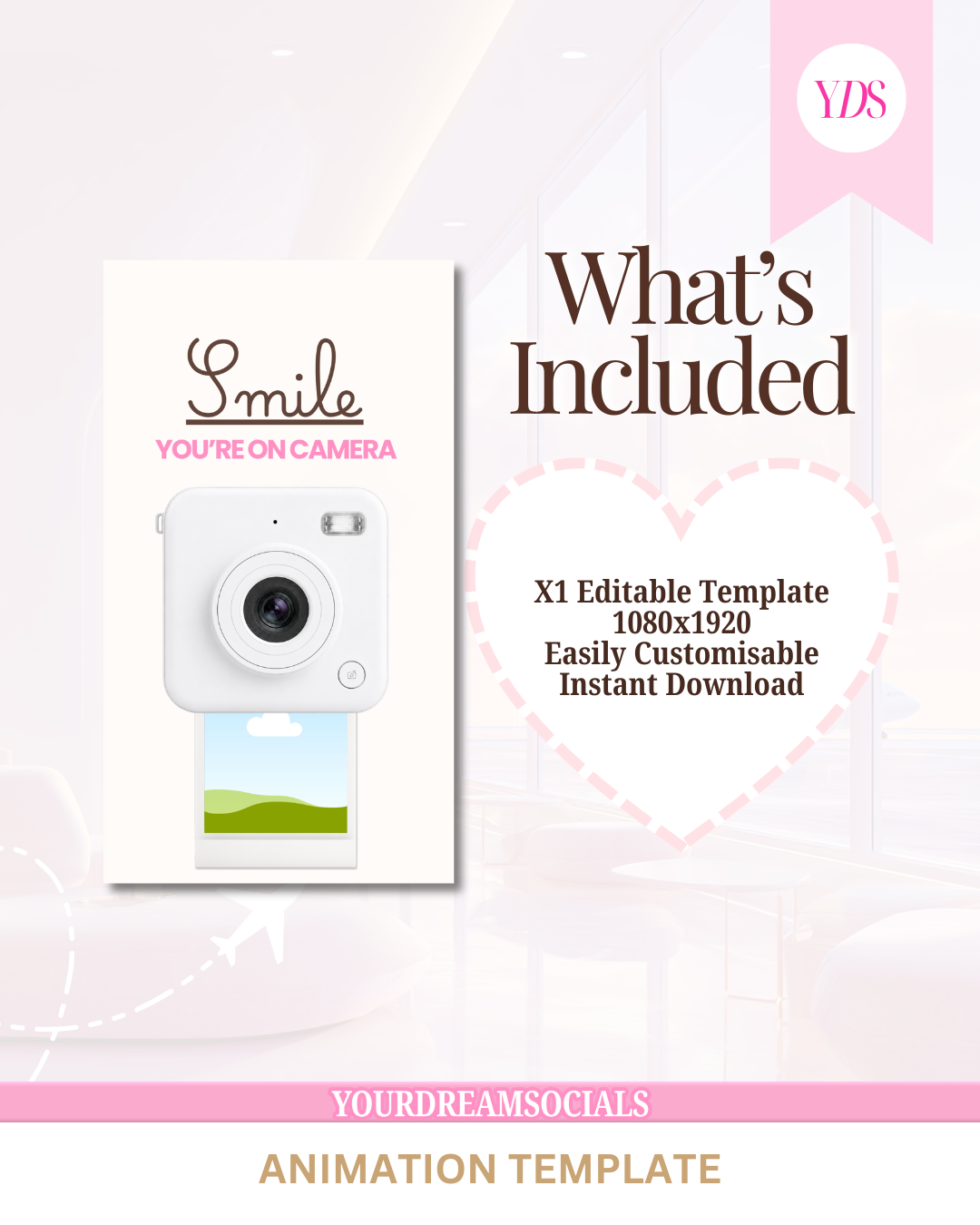 Smile you're on camera animation