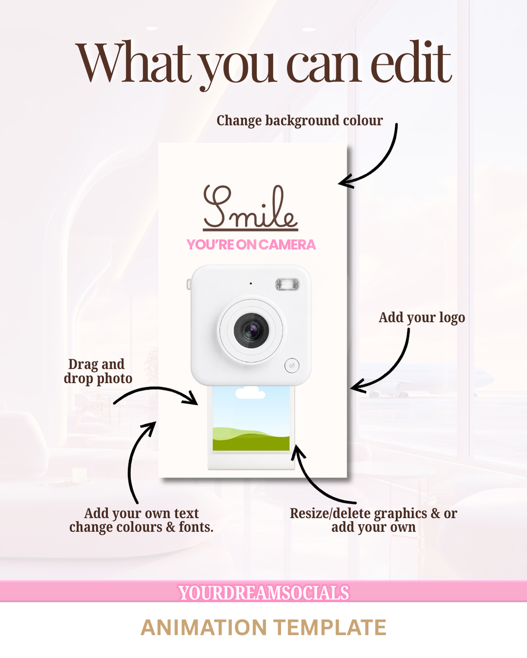 Smile you're on camera animation