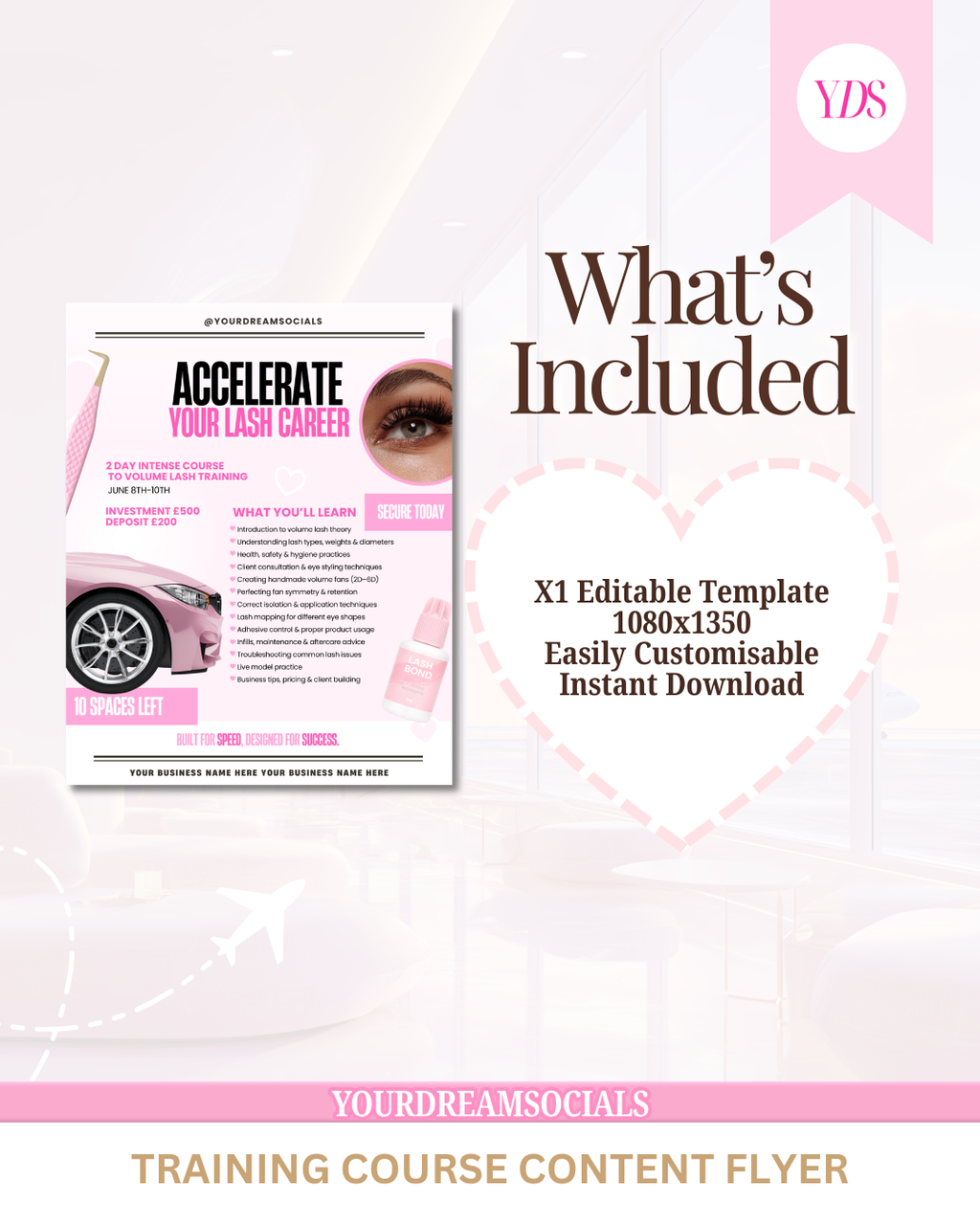 Training course content template