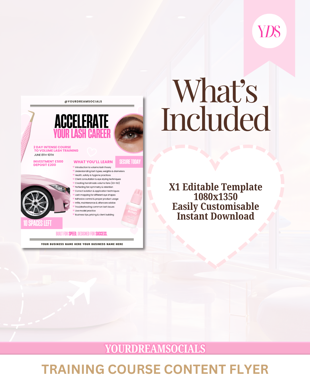 Training course content template