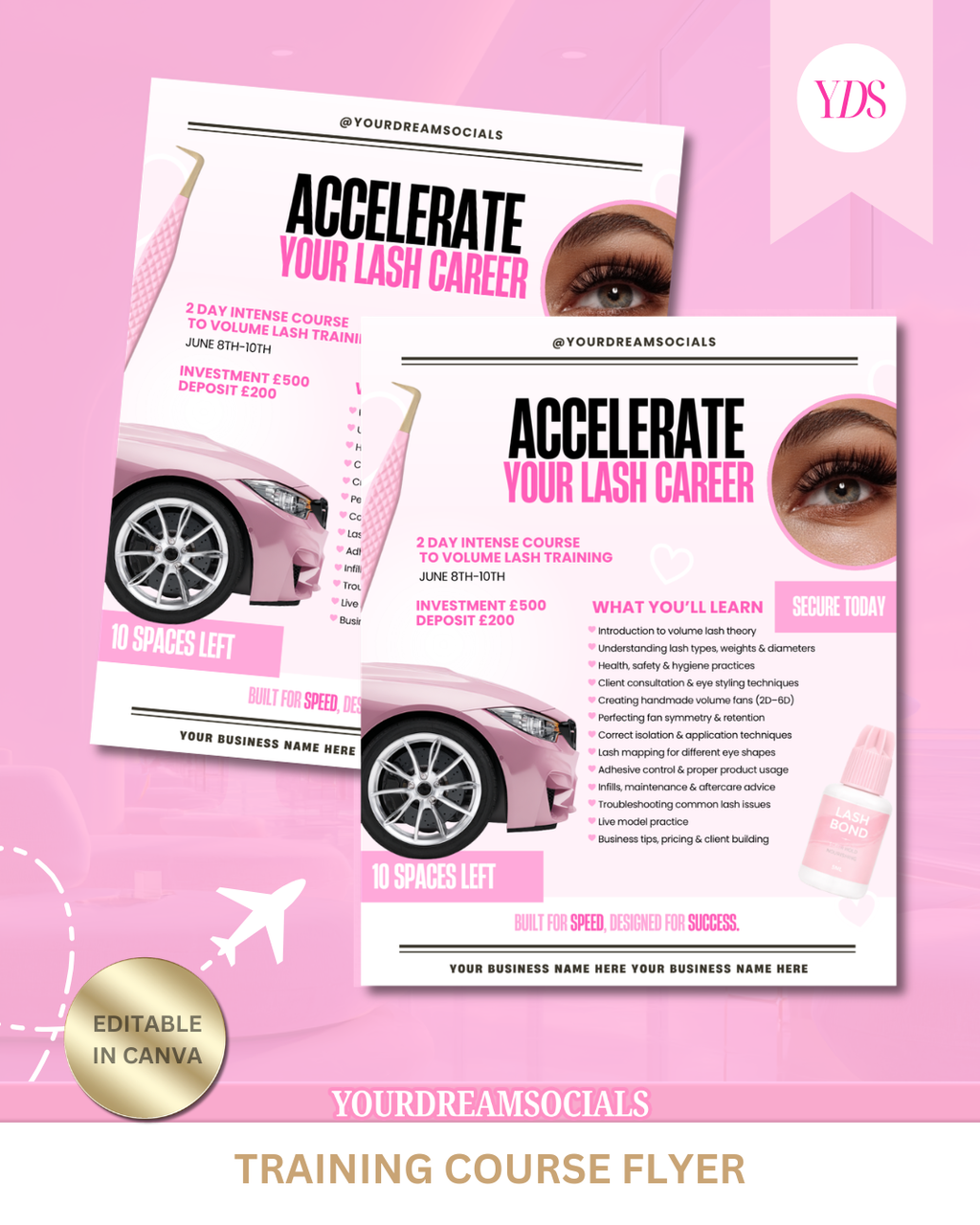 Training course content template