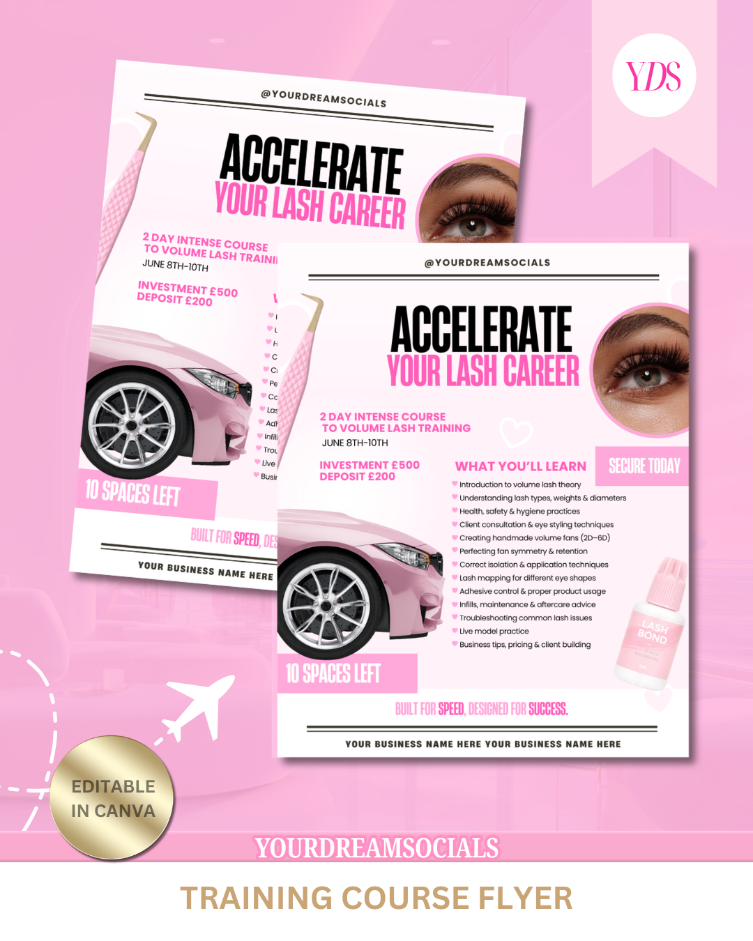 Training course content template